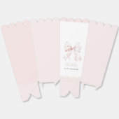 Ballotins Baby shower rose Bow Ballotin Popcorn (Déplié)