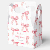 Ballotins Baby shower rose Coquette Bow (Ouvert)