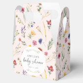 Ballotins Baby shower rose fleuri Fleur sauvage (Ouvert)