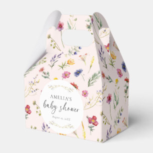 Ballotins Baby shower rose fleuri Fleur sauvage