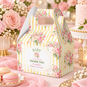 Ballotins Baby Shower Rose Fleurie Dentelle Grandmillennial
