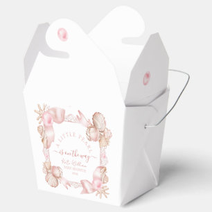 Ballotins Baby shower rose poudré chic côtier perle