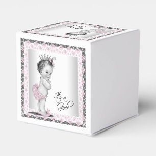 Ballotins Baby Shower Rose Vintage Princesse
