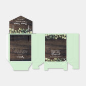 Ballotins baby shower rustique "Les bébés sont doux" (Déplié)