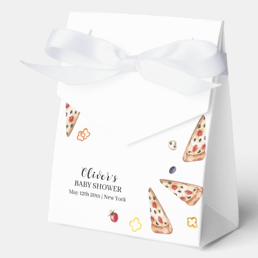 Ballotins Baby shower Rustique moderne Italien Slice Pizza (Recto)