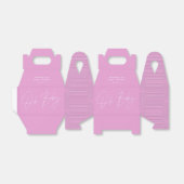 Ballotins Baby shower script moderne cerise rose géométrique (Déplié)