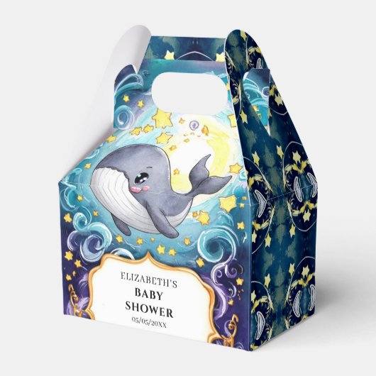 Ballotins Baby shower Simple Cute Whale (Verso)