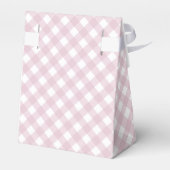 Ballotins Baby shower simple moderne en bois rose (Arrière)