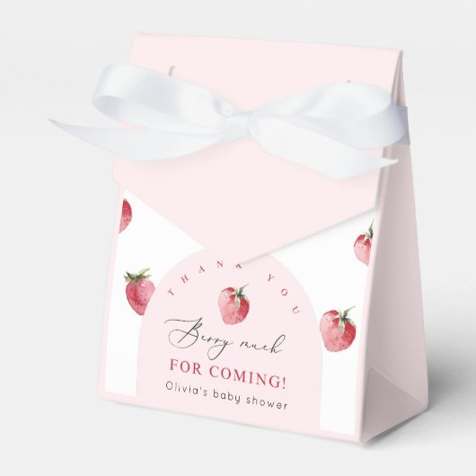 Ballotins Baby shower sucré aux fraises (Verso)