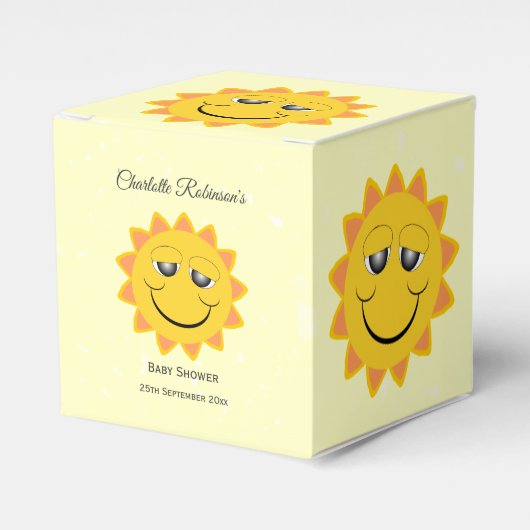 Ballotins Baby shower Sunshine Design (Verso)