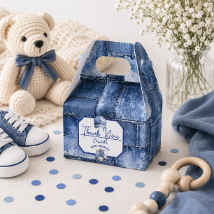 Ballotins Baby Shower sur le thème du denim Custom Blue Jean