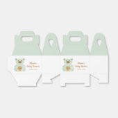 Ballotins Baby shower Teddy Bear Mint Green Merci (Déplié)