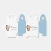 Ballotins BABY SHOWER Teddy Hot Air Bleu (Déplié)