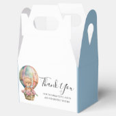 Ballotins BABY SHOWER Teddy Hot Air Bleu (Ouvert)