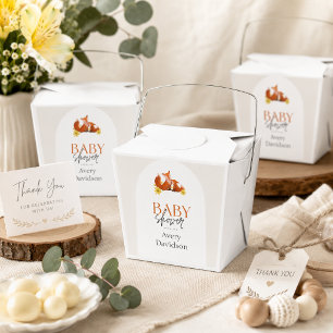 Ballotins Baby Shower thème Renard Fleur Jaune Forêt