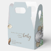 Ballotins Baby shower tropical Dusty Blue Jungle (Ouvert)