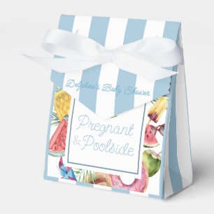 Ballotins Baby Shower Tropical Garçon Enceinte & Au Bord De