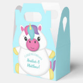 Ballotins Baby shower Unicorn Turquoise (Ouvert)