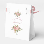 Ballotins Baby shower Unicorne flush et Rose or (Arrière)