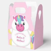 Ballotins Baby shower Unicorne rose (Ouvert)