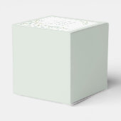 Ballotins Baby shower Verdure Élégante aquarelle Foliage (Arrière)