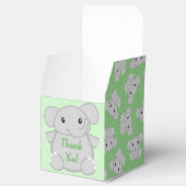 Ballotins Baby shower vert éléphant (Ouvert)
