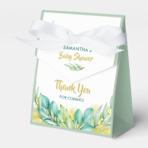 Ballotins Baby shower vert Eucalyptus Feuille Olive