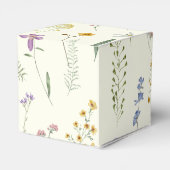 Ballotins Baby shower vert fleur sauvage rustique (Arrière)