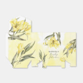 Ballotins Baby shower vert Fleurs Jaunes (Déplié)