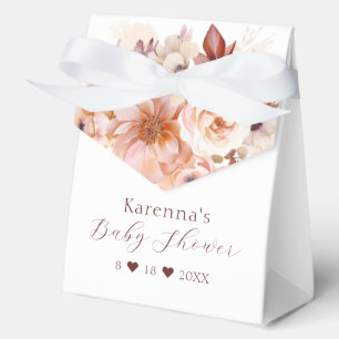 Ballotins Baby shower Vintage blanc à automne