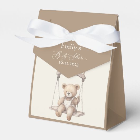 Ballotins Baby shower vintage Teddy Bear (Verso)