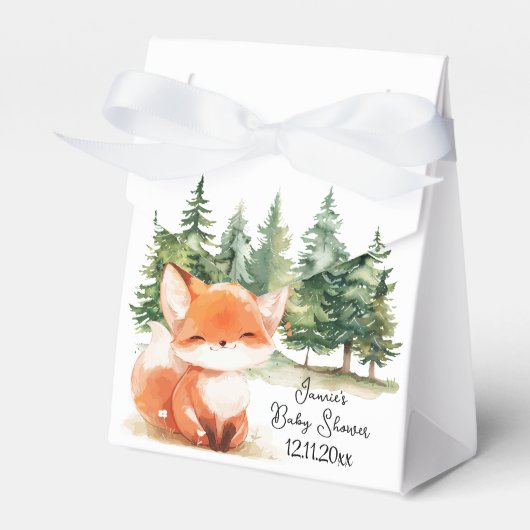Ballotins Baby shower Whimsical Woodland Fox (Verso)