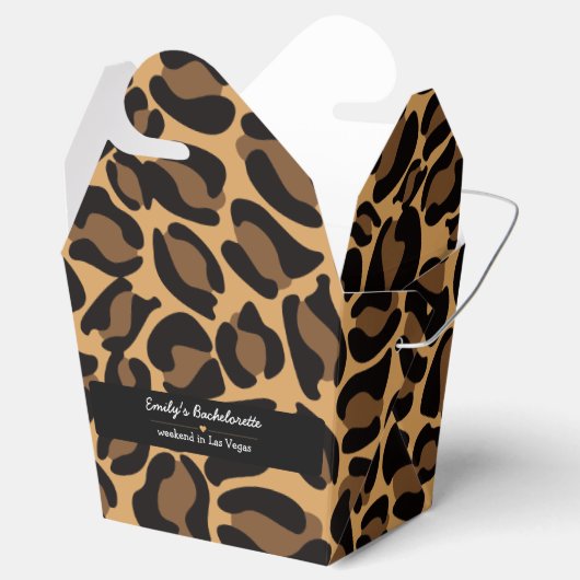 Ballotins Bachelorette Bride Boujee Empreinte de léopard bra (Ouvert)