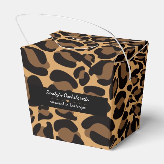 Ballotins Bachelorette Bride Boujee Empreinte de léopard bra (Arrière)