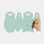 Ballotins Bachelorette Retro Sassy Dernier Rodeo Rose Vert (Déplié)