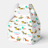 Ballotins Bachelorette Wiener et Dachshund Boîte à thème (Arrière)