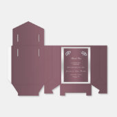 Ballotins Bagues argentées et Mariage Burgandy (Déplié)