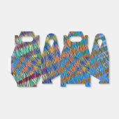 Ballotins Bagues majestueuses orange à bleu croisées de faço (Déplié)