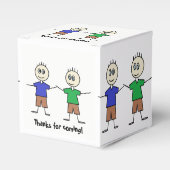 Ballotins Baguette mignonne Figurine Jumeaux fête d'annivers (Verso)