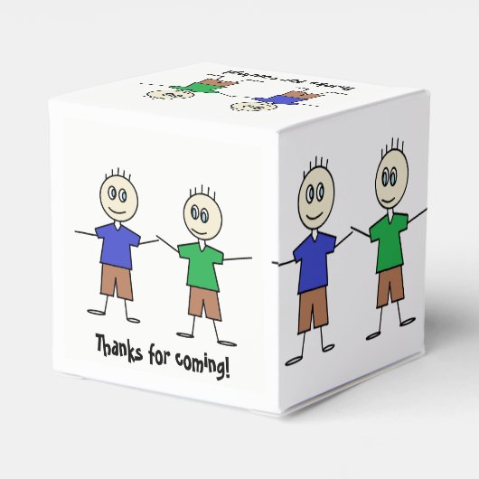 Ballotins Baguette mignonne Figurine Jumeaux fête d'annivers (Arrière)