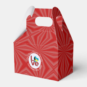 Ballotins Bahamas Drapeau Rouge Lettre LOVE Gable Personnali