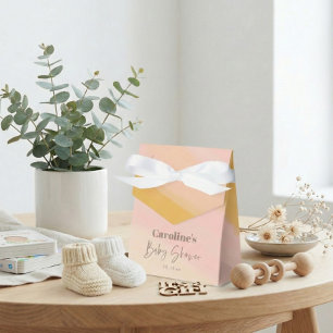 Ballotins Bain de bébé rose jaune bohème personnalisé