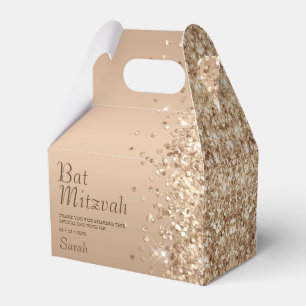 Ballotins Bain de Mitzvah à paillettes dorées