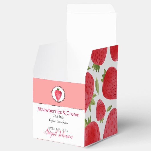 Ballotins Bain et emballage corporel faits maison | fraise (Ouvert)