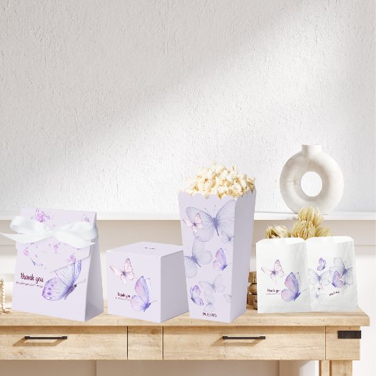 Ballotins Baisers à papillon et voeux pour bébé | Bébé pourp