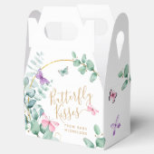 Ballotins Baisers à papillon Eucalyptus Baby shower Merci (Ouvert)