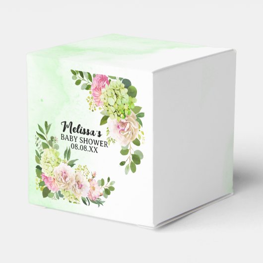 Ballotins Balcon vert Hydrangea rose de taille florale perso (Arrière)