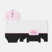 Ballotins Ballerina avec robe rose fête d'anniversaire (Déplié)