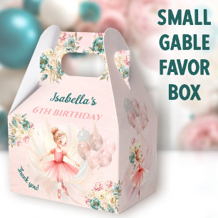 Ballotins Ballerina Blond cheveux rose floral fille Annivers