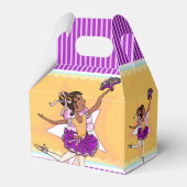 Ballotins Ballerina jaune violet filles anniversaire balloti (Arrière)